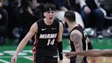 Herro scores 24, Heat hit franchise playoff-record 23 3s to beat Boston and even series 1-1