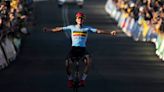 Evenepoel powers to road race gold at cycling worlds