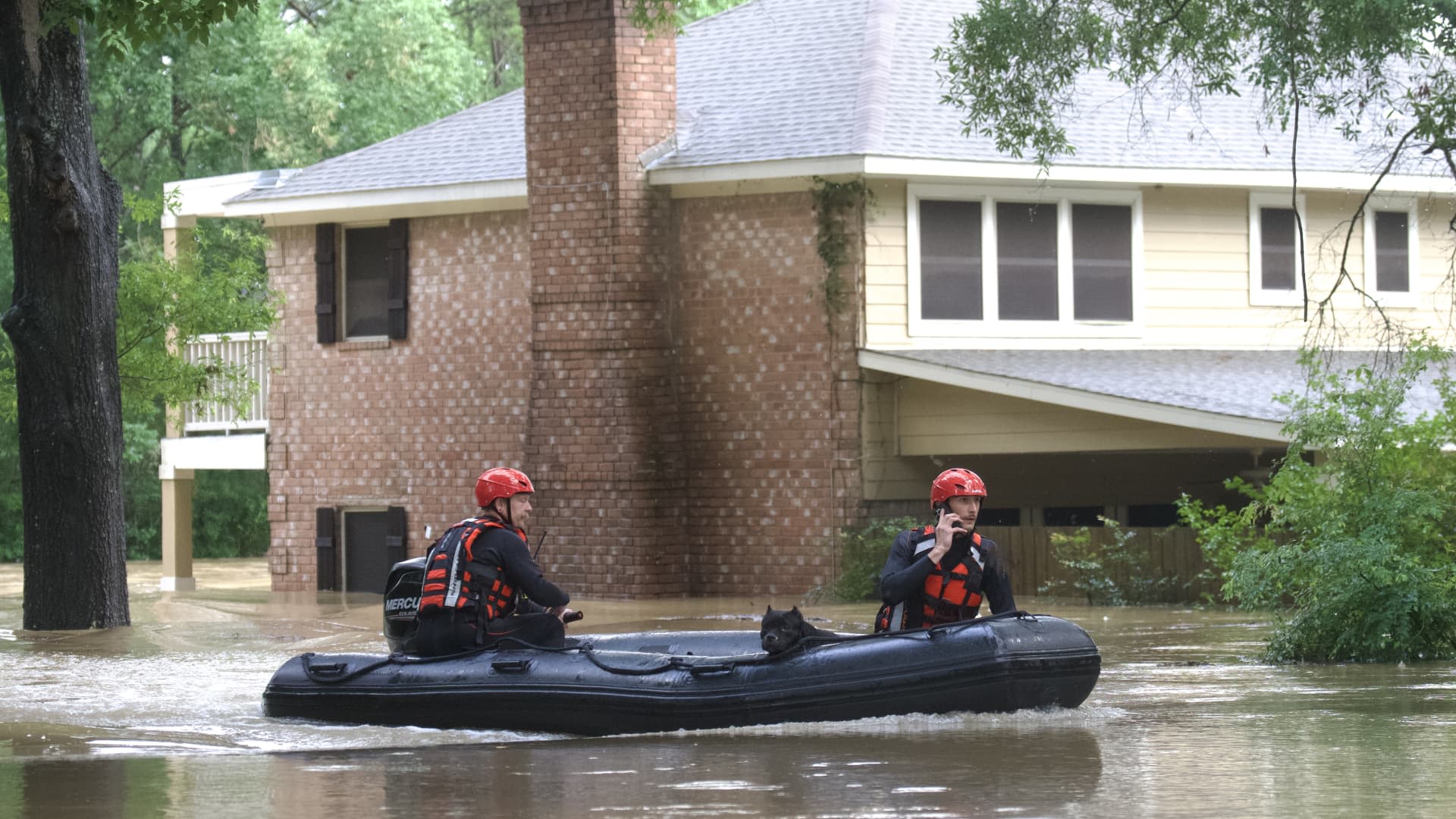 More storms move through Houston area, where hundreds have been rescued from floodwaters