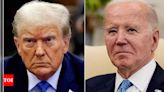 In a first, Trump campaign boasts larger war chest than Biden's team - Times of India