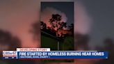 Brush fire breaks out on Jacksonville’s Southside after ‘warming fire’ at homeless camp