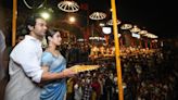 Rajkummar Rao, Janhvi Kapoor attend Ganga Aarti in Varanasi ahead of ’Mr & Mrs Mahi’ release