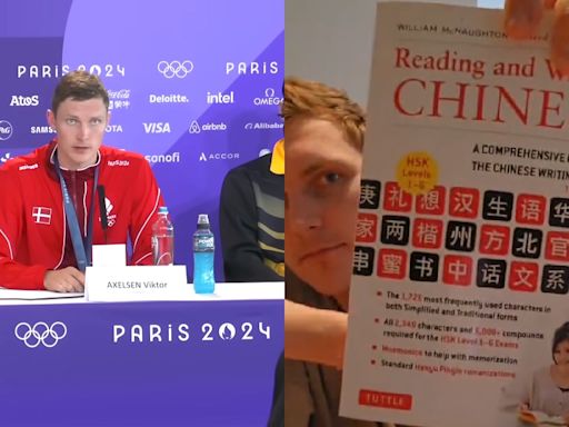 Danish gold medalist impresses with his Chinese fluency