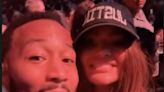 Chrissy Teigen sports 'Justin' hat at Timberlake's NYC concert