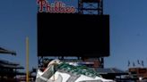 Bryson Stott and the Phillie Phanatic help unveil the Nike Dunk low ‘Philly’ shoe