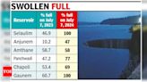 Selaulim reservoir overflows 13 days earlier than in 2023, Gaunem dam also spills over | Goa News - Times of India