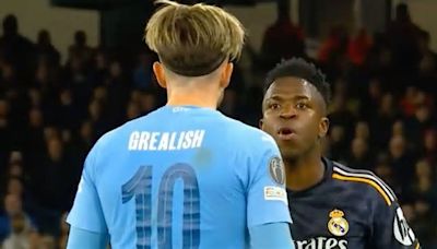 Jack Grealish accused of cheating as Man City star leaves Vinicius Junior raging