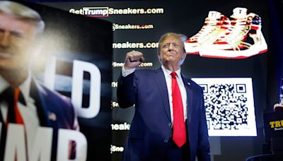Trump is selling sneakers, bibles, and other odd products while he campaigns. Here's a look at all the items he's hawking.