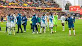 The reactions of Mohammed Salisu and Denis Zakaria after the win at the Stade Bollaert