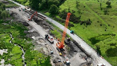 Landslip-hit road to reopen after four months