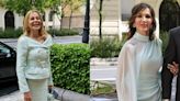 Ana Obregón y Paloma Lago, con looks conjuntados en la boda de Javier García Obregón y Eugenia Gil