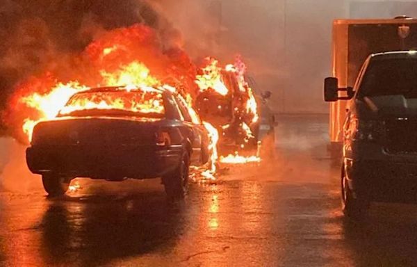 Oregon 'anarchist' group takes credit for burning 15 police cars in 'preemptive' attack