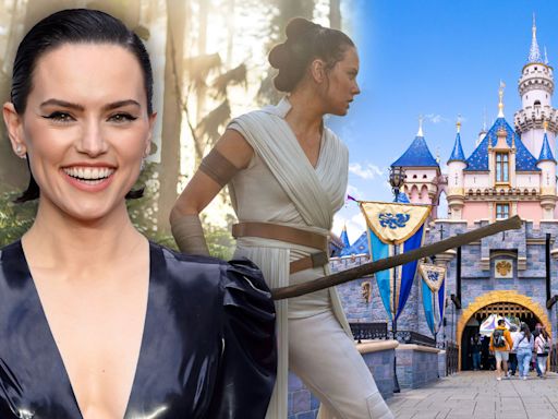 ‘Star Wars’ Actress Daisy Ridley Comes Face-To-Face With Rey Character Performer At Disneyland: “Surrealist!”