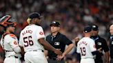 Astros starter Ronel Blanco ejected in the fourth inning after a foreign substance check