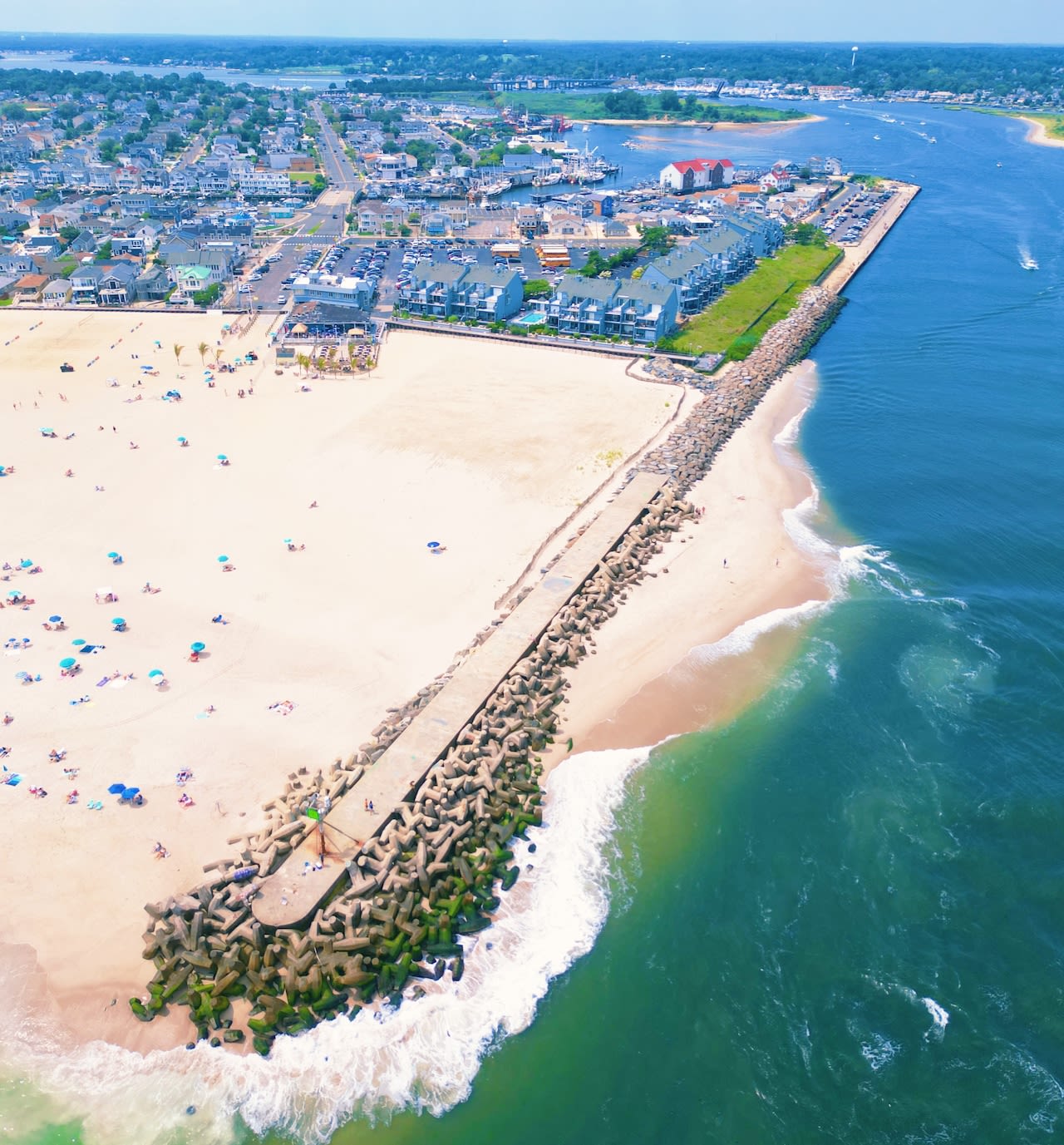 Massive sandbar forms along Jersey Shore inlet. Local officials are concerned.