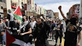 1,000 Gaza protesters rally in Hollywood ahead of Oscars, blocking traffic