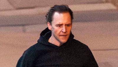 Tom Hiddleston sprints down South Bank while filming The Night Manager