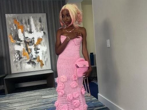 A Somerville teen crocheted her prom dress in three days. Her video of the design process went viral. - The Boston Globe