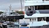 Towering £68million superyacht named after owner's dog glides into marina