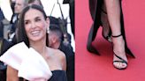 Demi Moore Closes Cannes Film Festival in Strappy Black Patent Leather Celine Shoes
