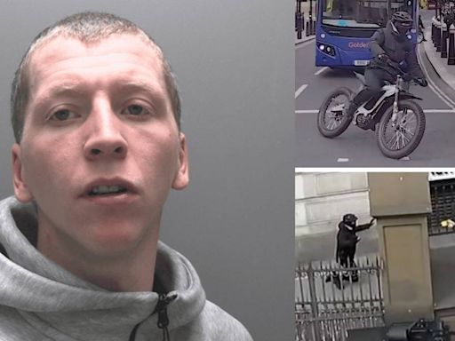 London’s 'most notorious phone snatcher' jailed as video shows police ramming him off bike with ‘tactical contact’