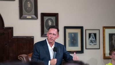 Peter Thiel was trapped inside a student debating hall by pro-Palestine protesters accusing him of genocide