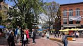 Pedestrians scramble through busy downtown Vancouver intersection with new, all-direction crossing