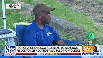 Chicago alderman forced to abandon pledge to camp out in crime-ridden ward after narrowly missing gunfire