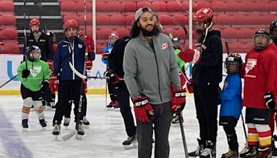 Hurricanes’ defenseman Jalen Chatfield someone young campers can ‘look up to’