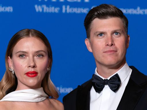 Colin Jost pokes fun at his relationship with wife Scarlett Johansson in White House Correspondents’ Dinner speech