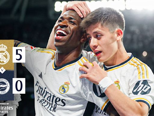 Resultado y estadísticas Real Madrid vs Alavés: Primer festejo del título en el Bernabéu con una manita | Marca