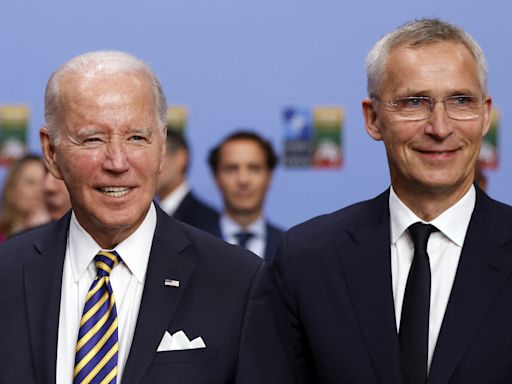 NATO chief sides with Mike Johnson against Joe Biden