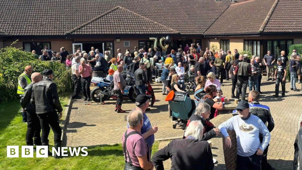 Malton care home resident sees bikers grant his birthday wish