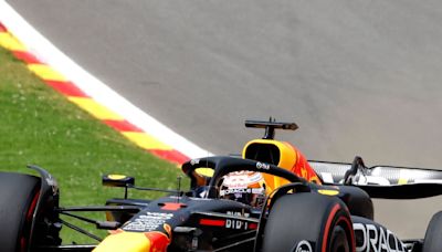 Max Verstappen puts radio row behind him to go fastest in Belgian GP practice