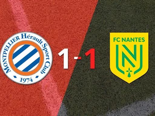 Liga de Francia: Montpellier no pudo en casa ante Nantes y empataron 1-1