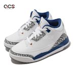 Nike 籃球鞋 Jordan 3 Retro PS 中童 童鞋 白 藍 爆裂紋 華盛頓巫師 運動鞋 DM0966-148