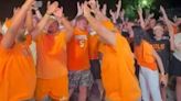 College World Series celebration at Vol Village