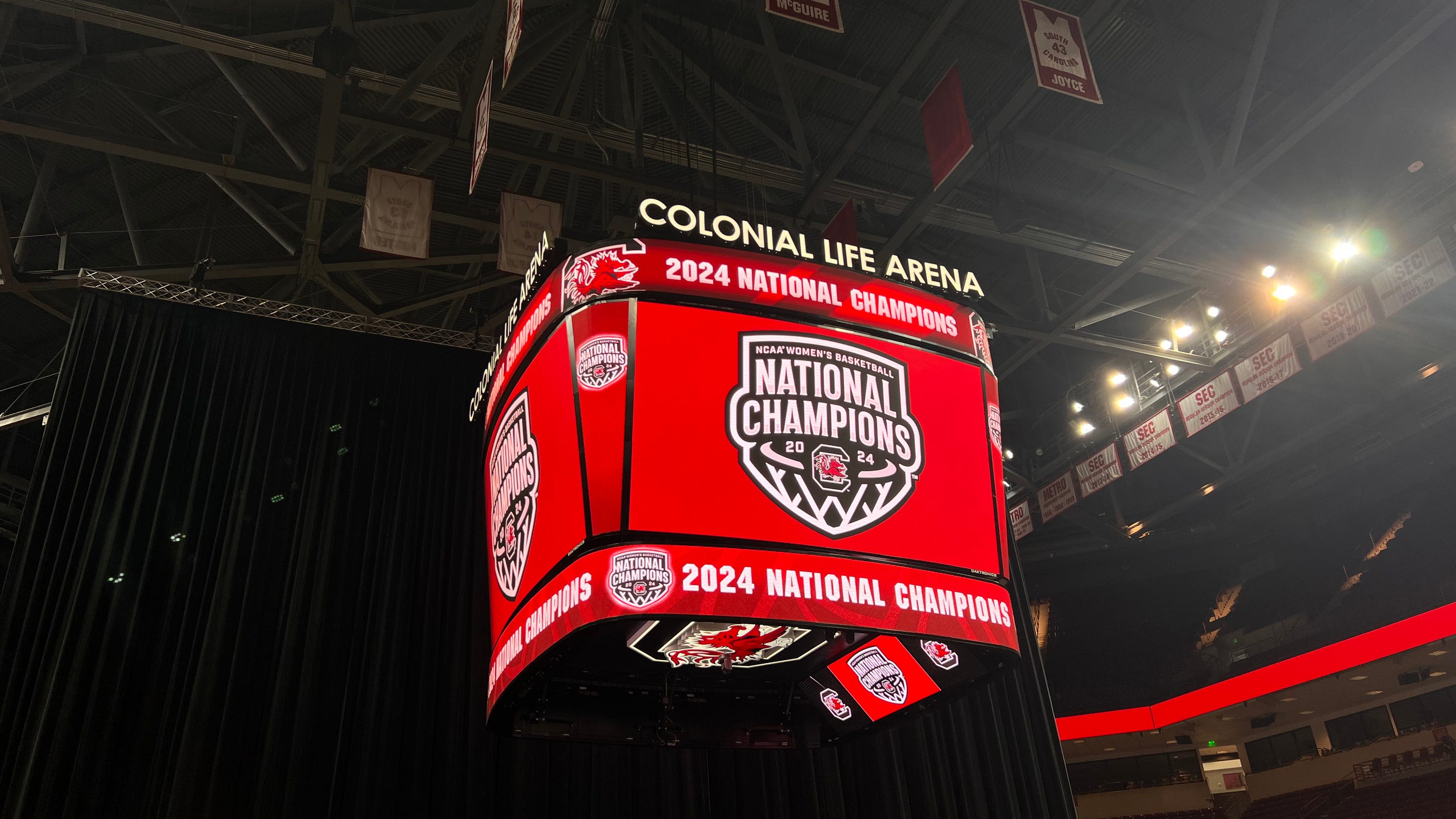 South Carolina fan hospitalized after falling during WNBA preseason game in Colonial Life Arena