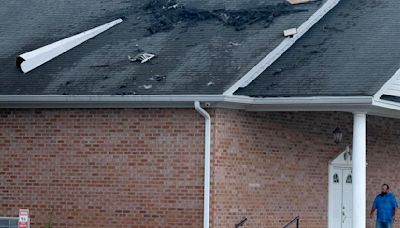 A fire destroyed a Conway-area church's steeple. The congregation still met the next day.