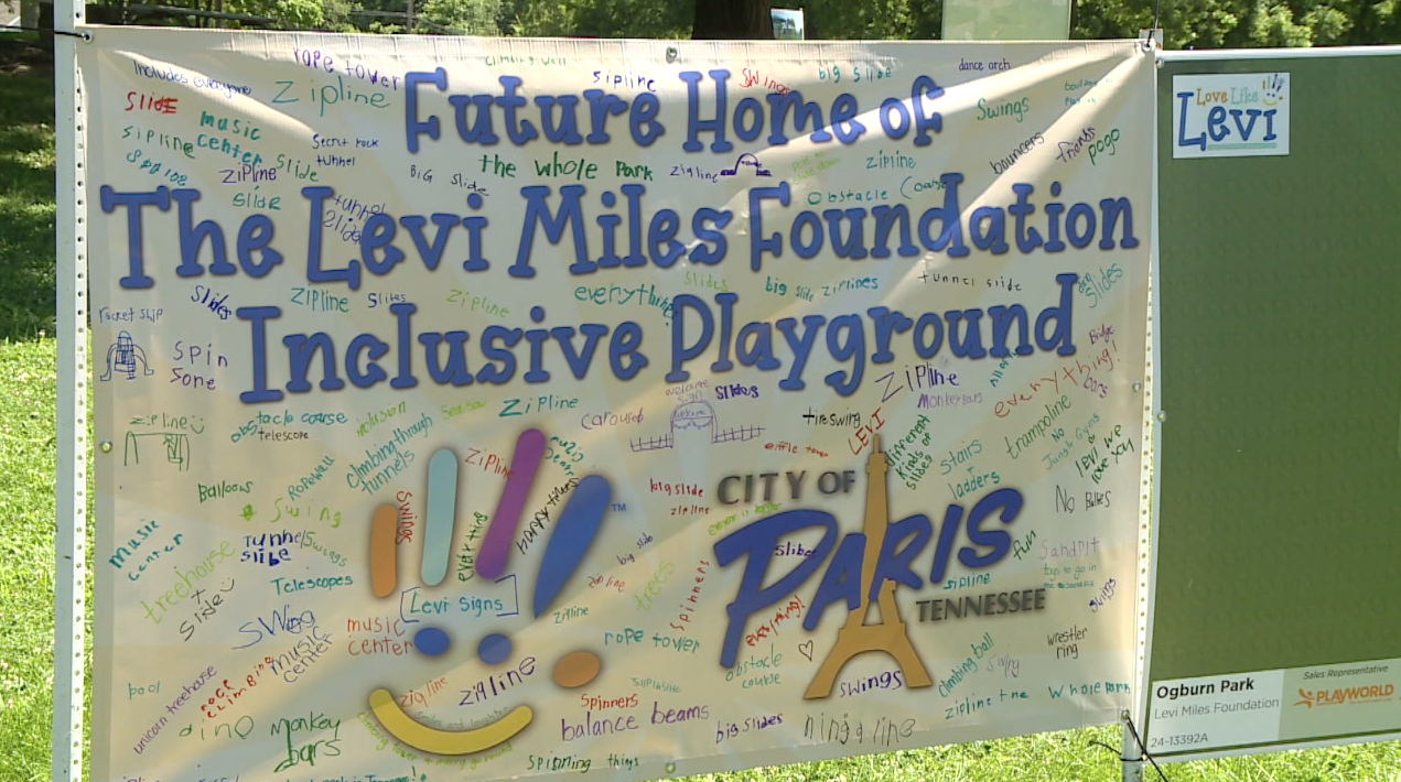 Levi Miles Foundation shares playground design for new Paris park - WBBJ TV