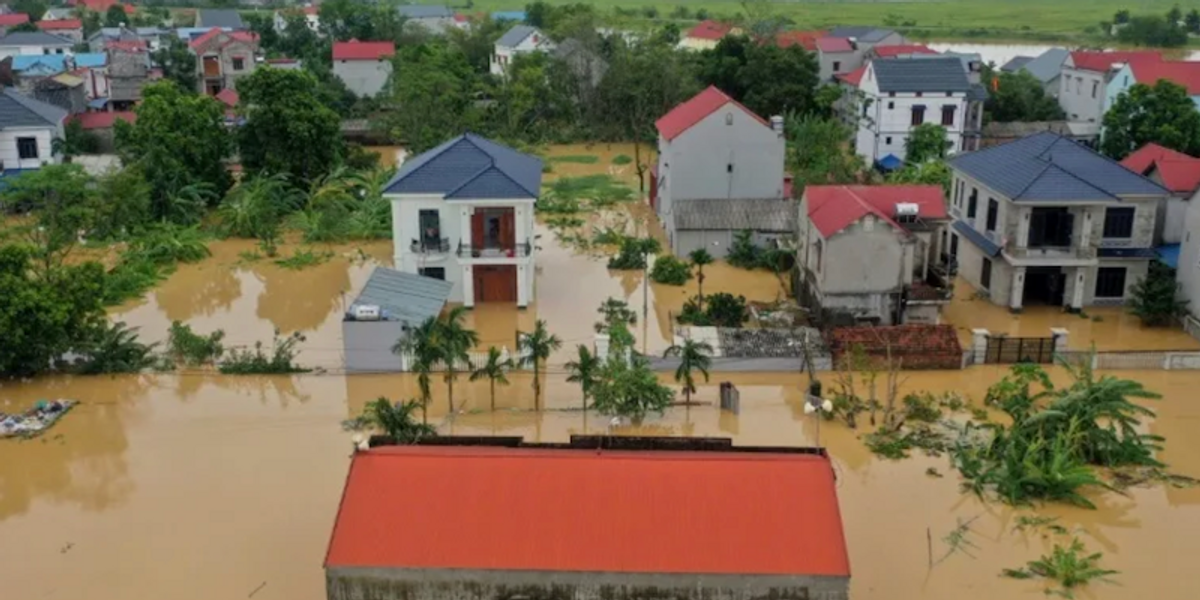 Hanoi river level hits 20-year high as SE Asia typhoon toll passes 150