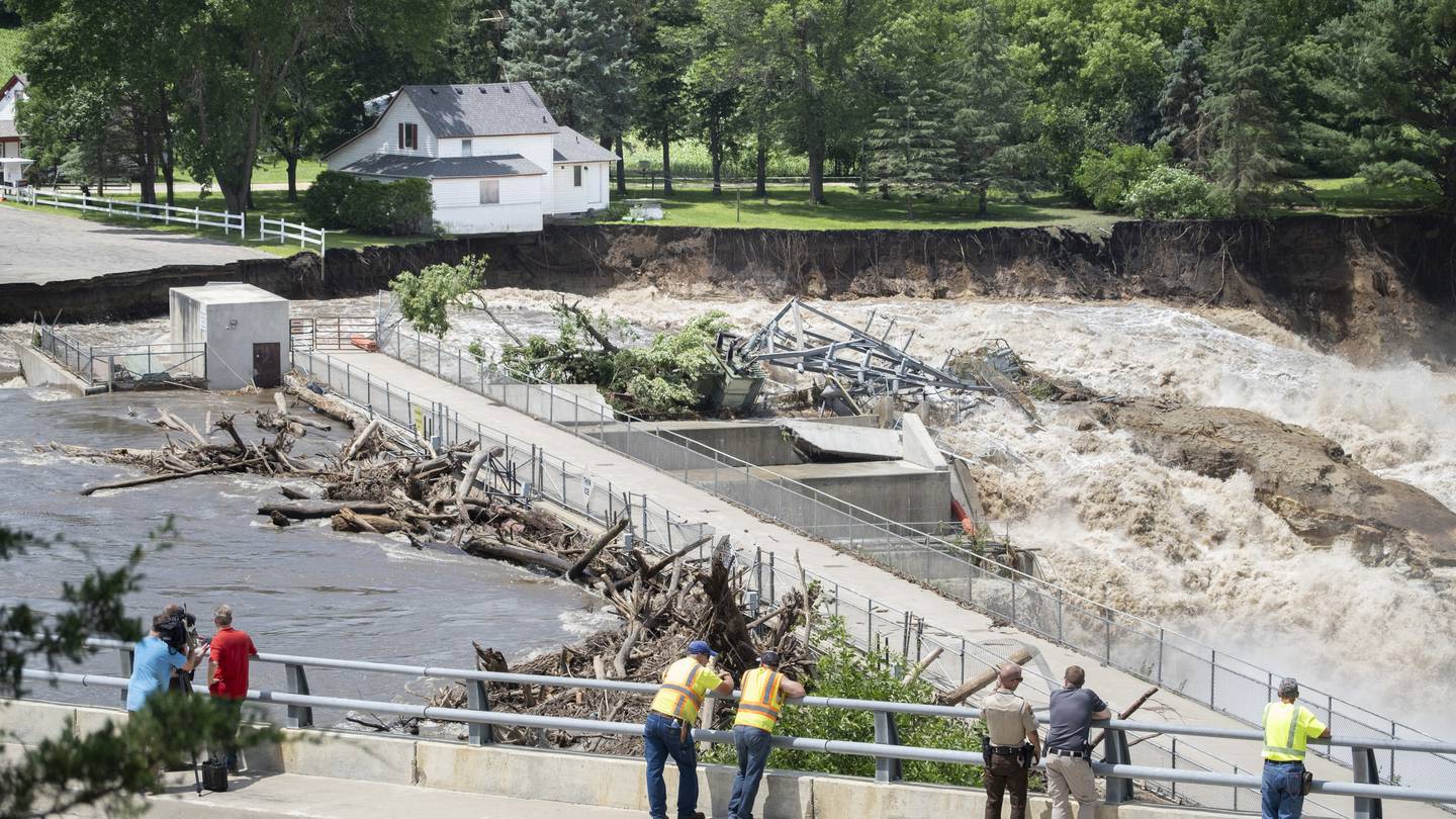 Iowa floodwaters breach levees as even more rain dumps onto parts of the Midwest