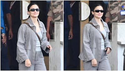 Alia Bhatt makes a stylish return home after London event - Times of India
