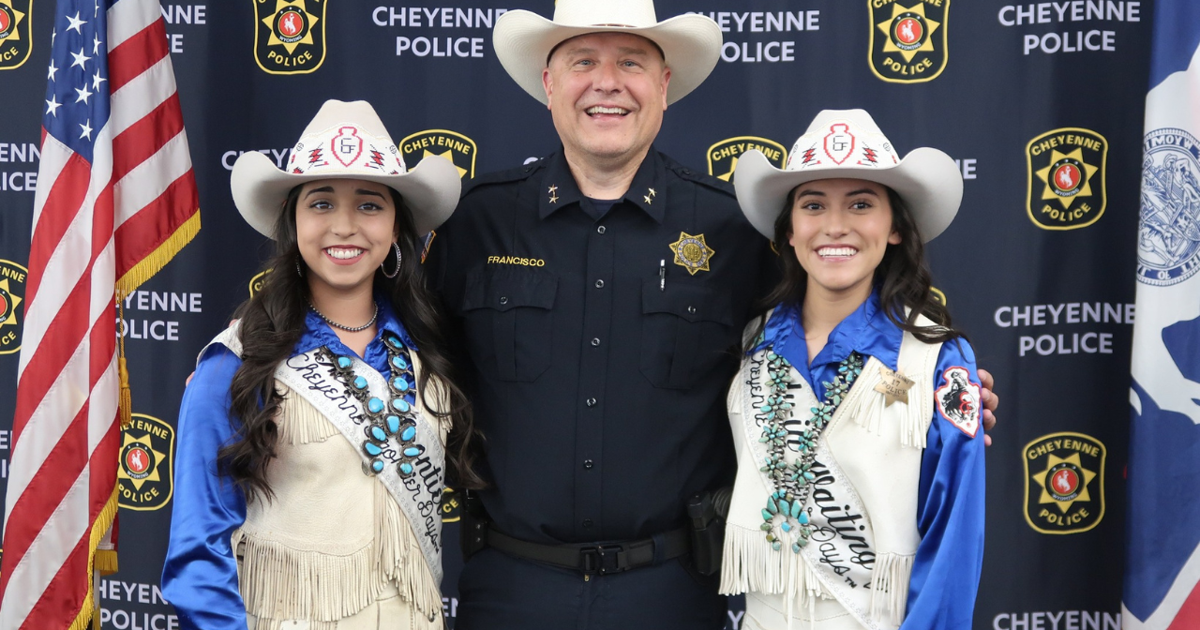 Cheyenne Police Honor Rodeo Royalty with Special Badge Ceremony