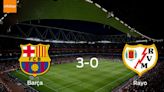 Barcelona suma tres puntos tras pasar por encima de Rayo Vallecano 3-0