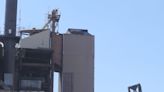 Demolition underway at old recycle energy plant on Opportunity Parkway in Akron