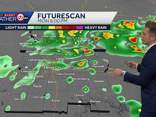 WEATHER BLOG: Scattered to numerous downpours to impact your Monday, thunderstorms possible