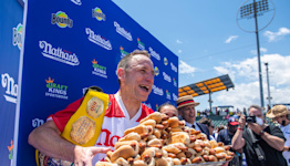 Nearing end of career, hot dog eating champ Joey Chestnut has big goals: 'I'm still going for 80'