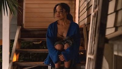 Tessa Thompson and her real-life dog star in the trailer for Steve Buscemi’s “The Listener”