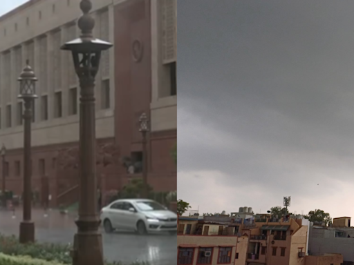 Delhi Sees Rains After Sunshine: Sudden Weather Change Brings Respite From Heat - Video